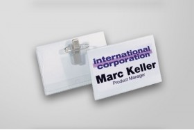 Ecuson cu ac şi clips 90x55mm